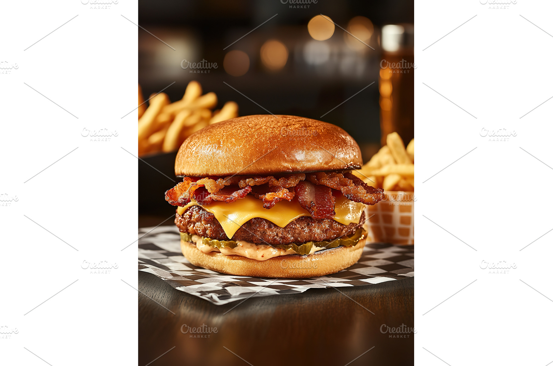 Delicious cheeseburger with bacon, a Food & Drink Photo by Lermont51