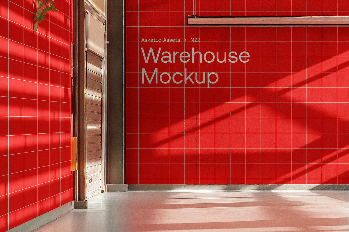 Warehouse Wall Mockup M22, an Advertising Mockup by Asketic (Photo 1 of 4)