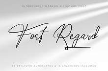 Fost Regard - Signature Script Font