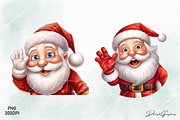 Santa Claus Peeking Christmas Bundle, a Decorative Illustration by danishgraphics (Thumbnail 5 of 8)