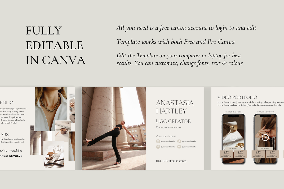 UGC Media Kit | UGC Portfolio |Canva, a Templates & Theme by Design Lush Studio (Photo 5 of 8)