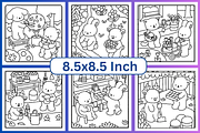 Little Cuddles Coloring Book, a Decorative Illustration by Coco Bloom (Thumbnail 4 of 6)
