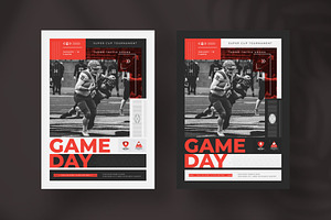 Football matchday sports flyer, a Flyer Template by Tanmoy Topu