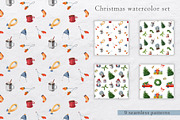 Christmas watercolor set, an Animal Illustration by Nastilustra (Thumbnail 7 of 11)