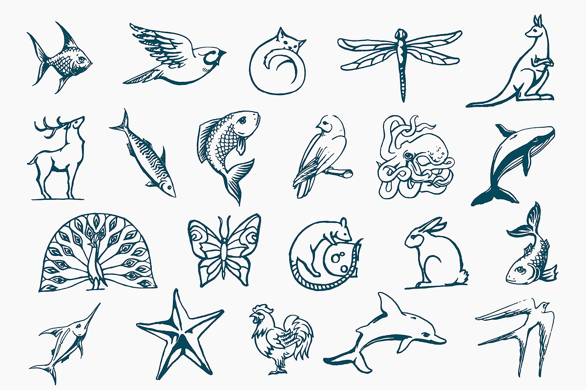 Hand Drawn Animals, an Animal Illustration by Michael Rayback Design (Photo 2 of 4)