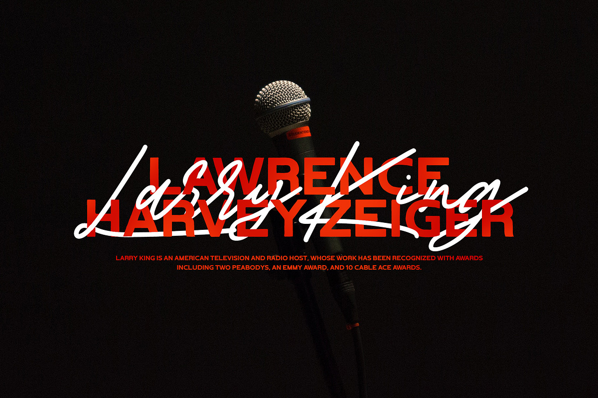 Amberla Script Sans Font, a Script Font by Maulana Creative (Photo 5 of 6)