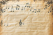 Vintage Music Sheets, a Pattern Graphic by Printable Treasure (Thumbnail 6 of 10)