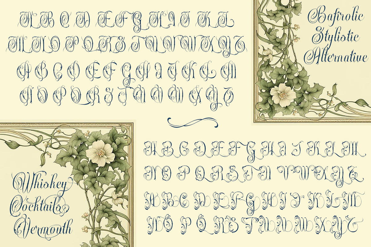 Bafirolic Classic Script, a Script Font by TypeClassHeroes (Photo 5 of 10)