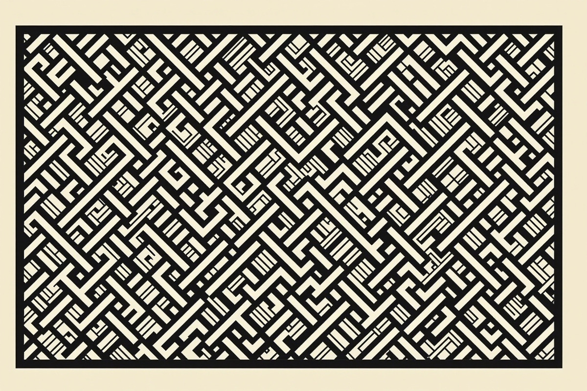 Black Laser Cut Panel Designs, an Illustration by Creativeshirt (Photo 4 of 9)