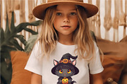 Cute Halloween Kawaii Cats. Sticker., an Animal Illustration by KENO Mascots (Thumbnail 3 of 8)