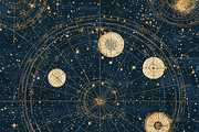 Celestial Astrology Chart, a Background Graphic by Printable Treasure (Thumbnail 2 of 8)
