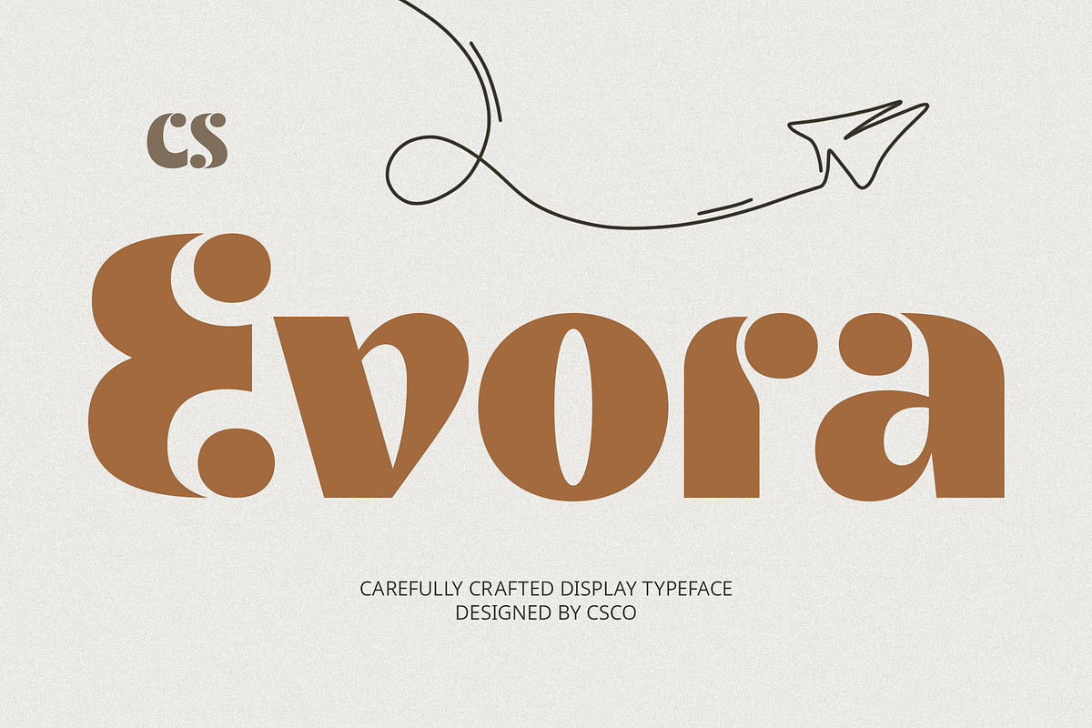 CS Evora – Bold Font, a Sans Serif Font by Craft Supply Co. (Photo 1 of 8)