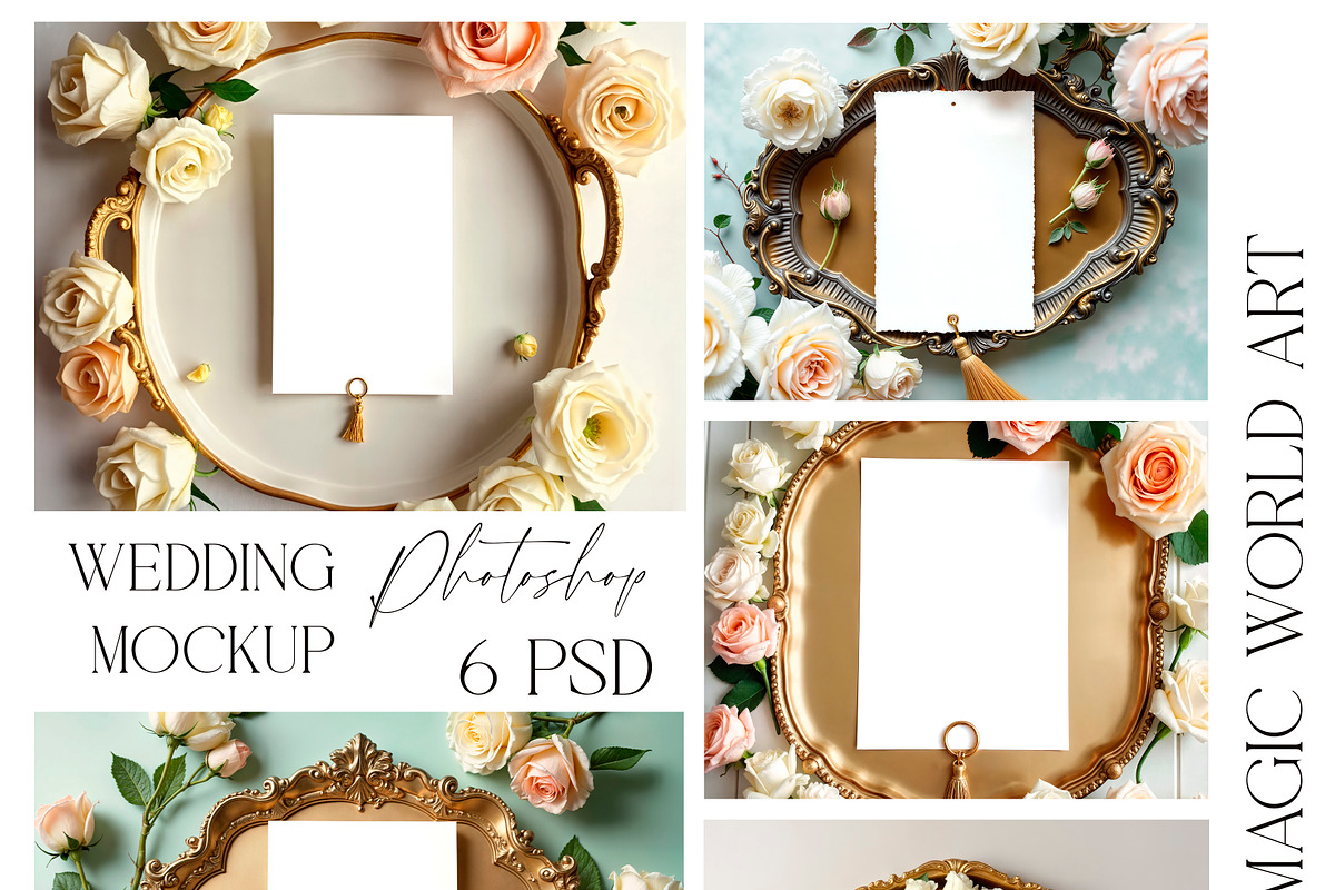 Wedding MockUP Vintage Bride Flatlay, a Product Mockup by EkaterinaViArt (Photo 1 of 2)