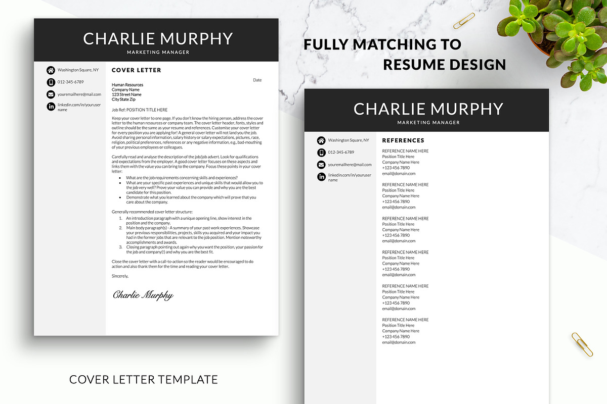 Modern CV Resume Template for Word, a Resume Template by BestResumes.Co (Photo 3 of 7)