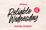 Reliable Wednesday, a Handwritten Font by Damarletter (Thumbnail 1 of 5)