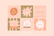 Feminine Boho Instagram Templates, a Social Media Template by Forth and Wild (Thumbnail 3 of 9)