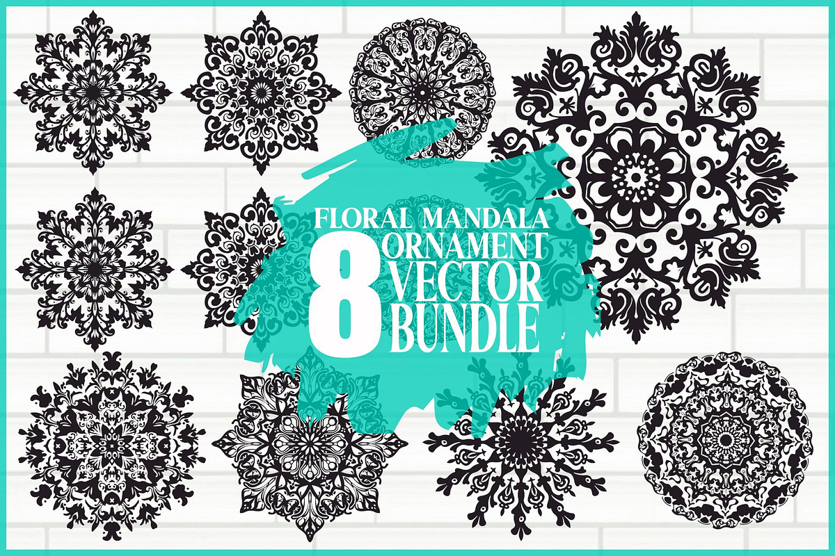 Floral Ornament Mandala, an Illustration by musafir_fashion (Photo 1 of 9)