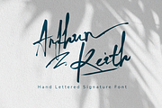 Arthur Keith - Signature Style Font, a Script Font by DiosiArt (Thumbnail 1 of 12)