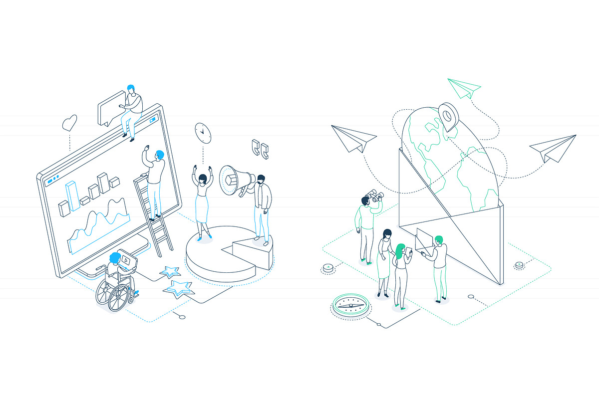 Technologies - Line Isometric Images, an iPhone Mockup by Boyko Pictures (Photo 8 of 14)