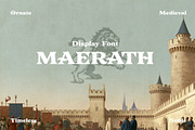 Maerath Medieval Display Font, a Handwritten Font by kavoon (Thumbnail 1 of 12)
