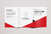 A4 or A5 Trifold Mockups, a Print Template by resumetemplathttps://d3es (Thumbnail 10 of 11)