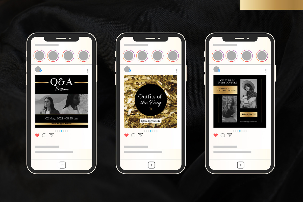 50 Post Templates Canva Luxury, a Templates & Theme by TemplateCastleStore