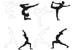 Yoga Pose Figures Set 1 Procreate