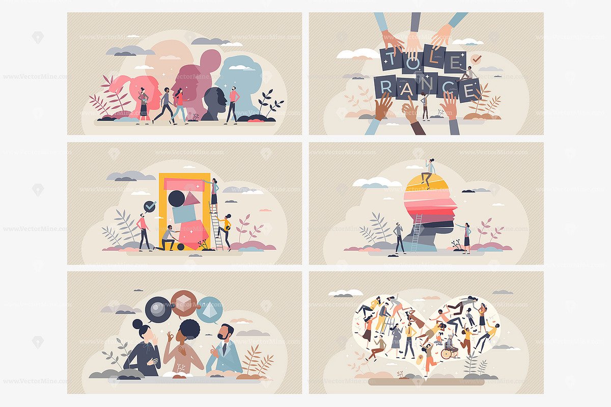18 Diversity Concepts, a Person Illustration by VectorMine (Photo 2 of 8)