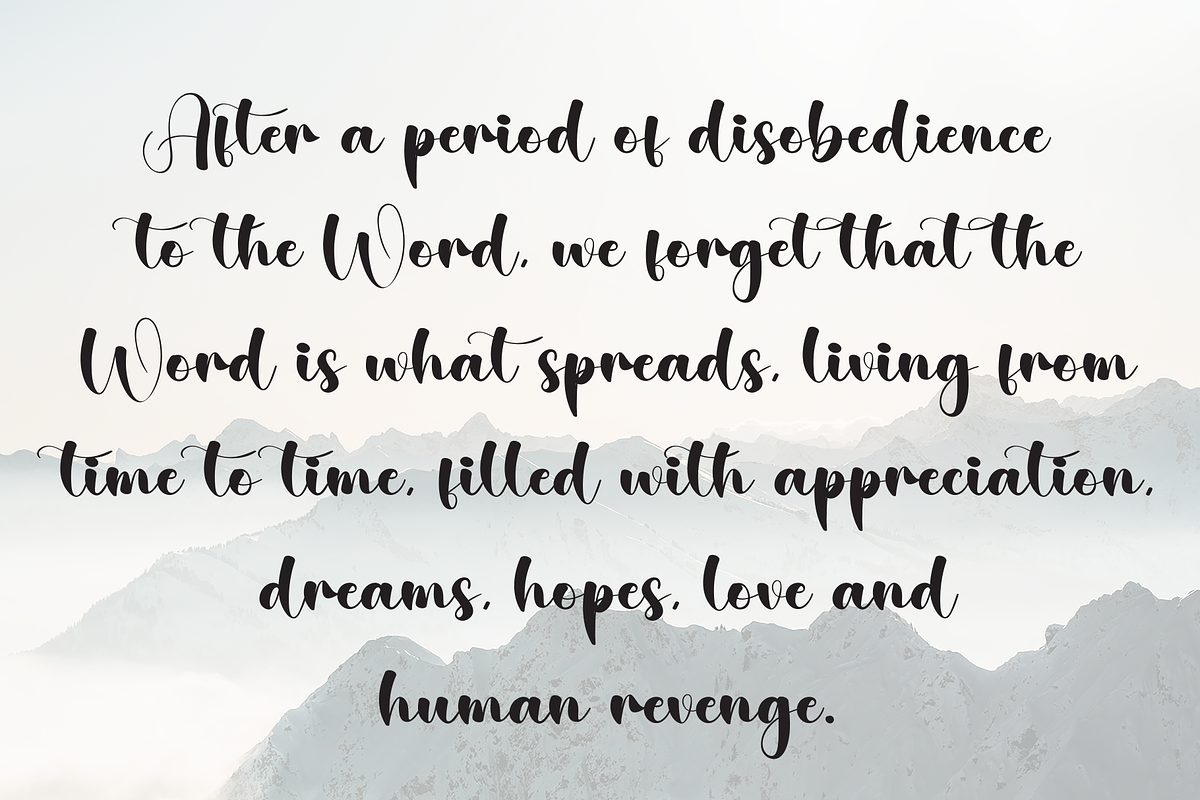 Sunshine | Script Font, a Handwritten Font by Scratchones (Photo 6 of 8)