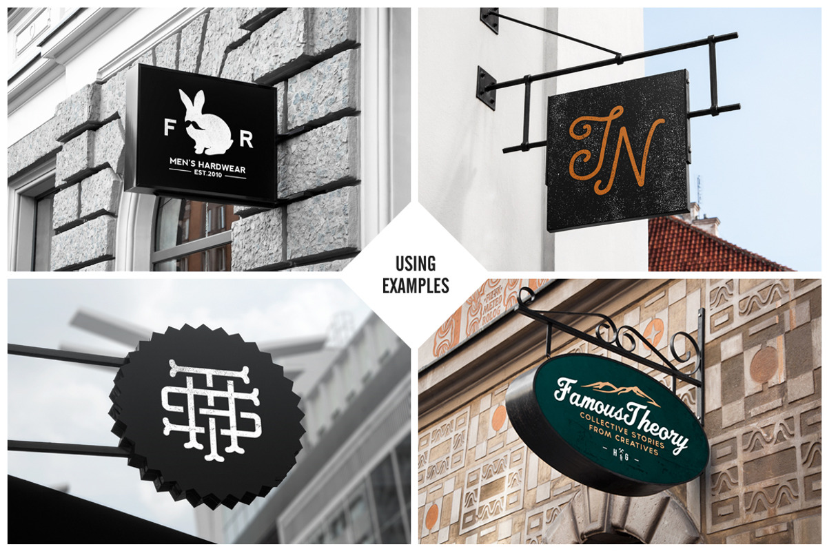 10 Signs Mockup Restaurant & Coffee, a Mockup by forgraphic™ (Photo 3 of 5)