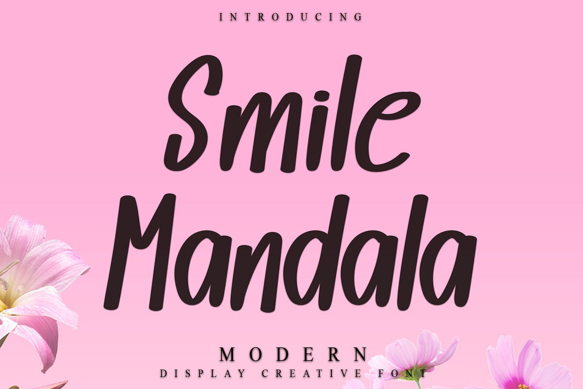 Smile Mandala, a Handwritten Font by InermediaSTUDIO (Photo 1 of 7)