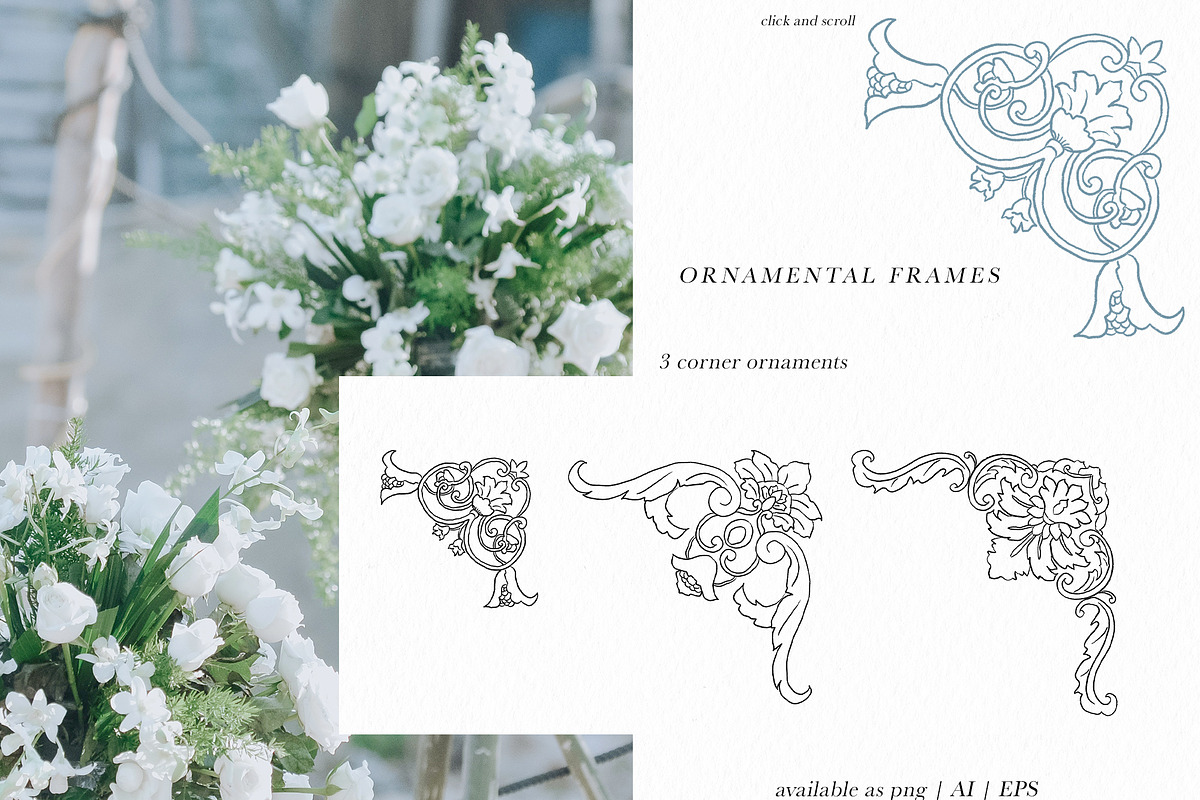 Ornamental Wedding Frames & Crests, an Illustration by Backyard Rose (Photo 10 of 11)