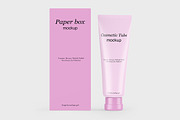 Cosmetic Tube with Box Mockups, a Packaging Mockup by Mockups Girl (Thumbnail 4 of 5)