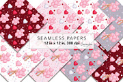 Valentine's Day Backgrounds, a Pattern Graphic by Serghei Caraulan (Thumbnail 5 of 9)