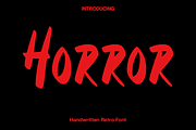 Horror - Handwritten Retro Font, a Handwritten Font by Luna Shop (Thumbnail 1 of 6)