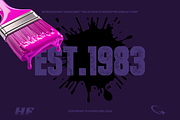 HEADLINED 2 WOODTYPE FONTS, a Sans Serif Font by HyperFluro (Thumbnail 6 of 11)