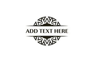 Ornamental Vintage Wave Circle frame, a Branding & Logo Template by Rasagama Studio
