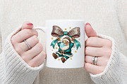 Leopard Santa Coquette Bow PNG, an Illustration by designcity5 (Thumbnail 7 of 8)