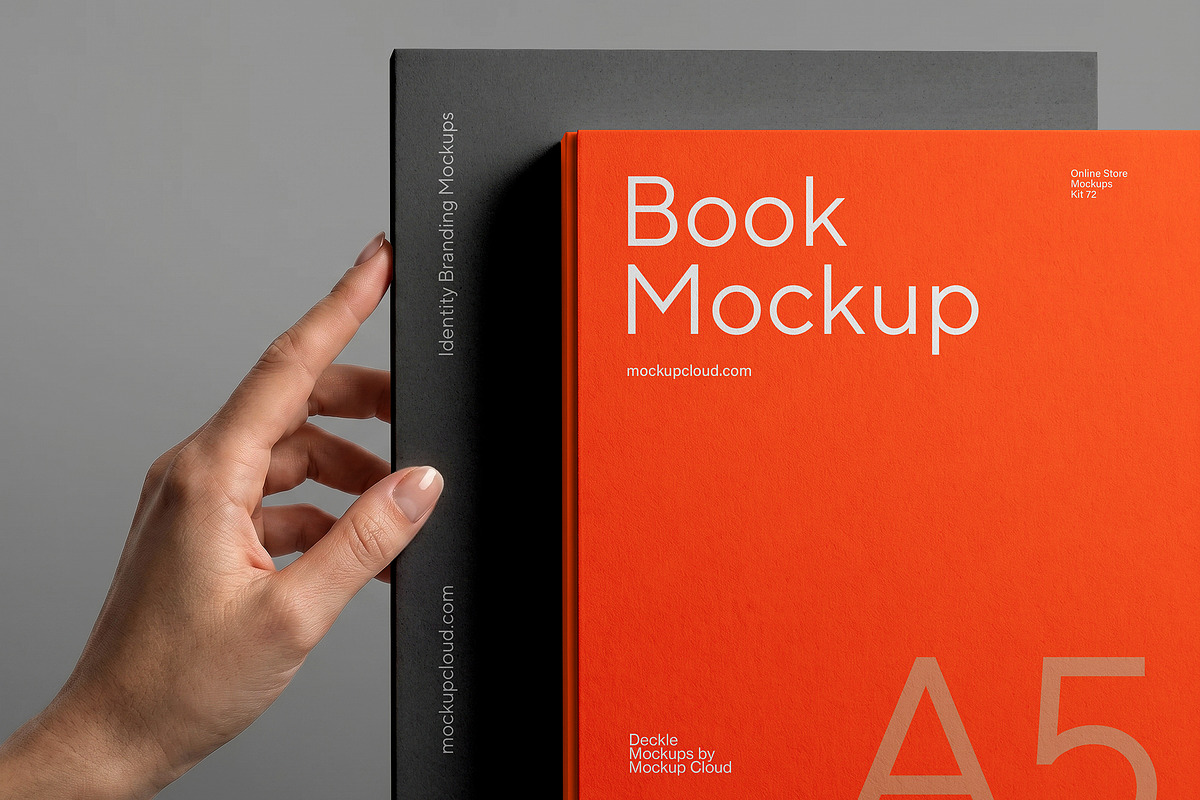 Book Mockup / Deckle 01, a Books & Magazine Mockup by Mockup Cloud (Photo 1 of 2)