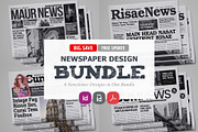 Newspaper Design Bundle - 6 in One, a Magazine Template by Miyaji75 (Thumbnail 1 of 13)