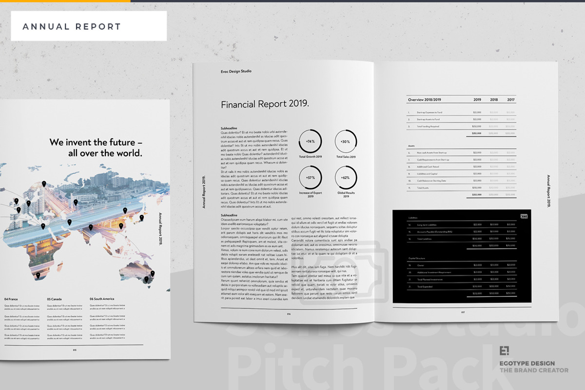 Egotype Annual Report, a Brochure Template by Egotype (Photo 13 of 15)