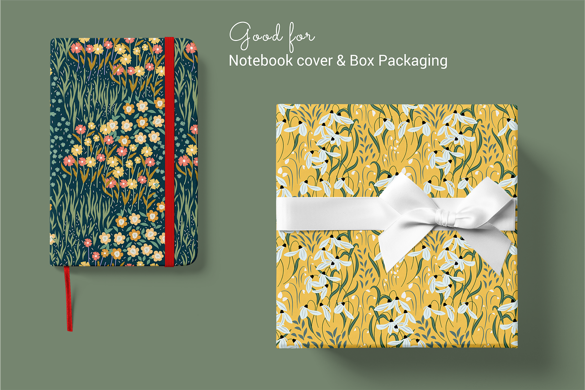BLOOMING MEADOW Seamless Pattern, a Pattern Graphic by Madebyia (Photo 9 of 9)