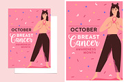 Breat Cancer Awareness Month Posters, a Healthcare Illustration by Good Studio (Thumbnail 4 of 4)
