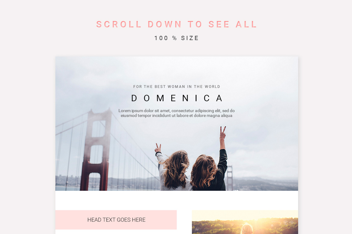 Pink E-newsletter Pack, an Email Template by Swiss_cube (Photo 4 of 11)
