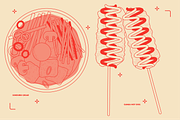 Korean Food Vector Illustrations, a Food Illustration by TheFoodAtlas (Thumbnail 9 of 22)