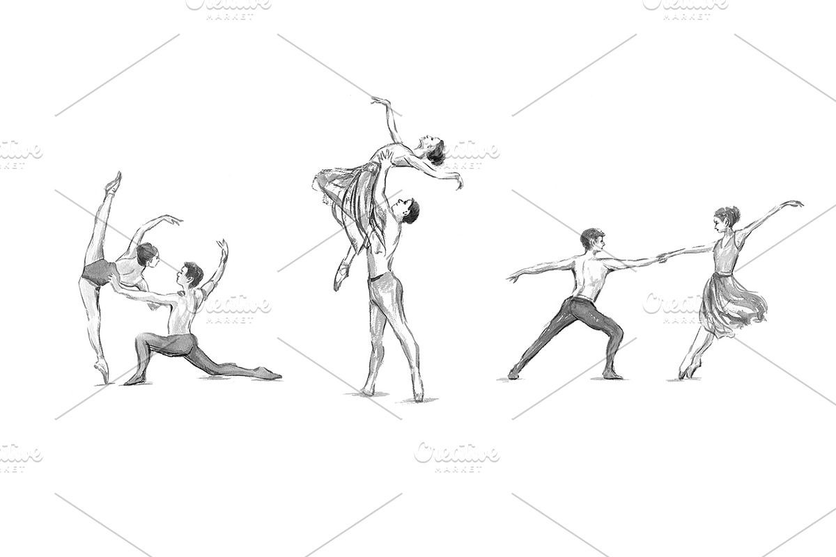 Ballet set illustrations, an Illustration by Ana Capree (Photo 4 of 8)
