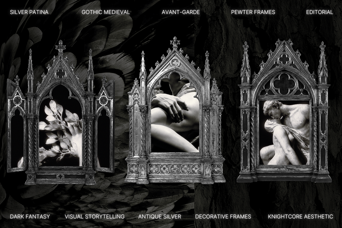 Gothic Medieval Frames, an Object Graphic by The Flossy Finch (Photo 4 of 21)