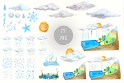 Rain Cycle - Clip Arts & Flashcards, an Education Illustration by Tati Bordiu (Thumbnail 2 of 4)