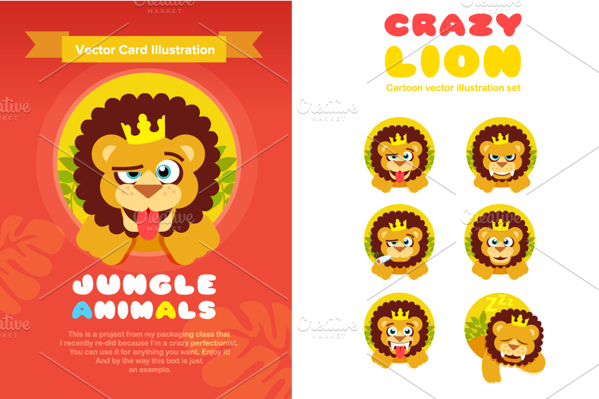 Jungle Animals Vector Illustration, an Animal Illustration by dimpo ⚡️ ART ® (Photo 4 of 5)