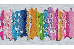 A bold and textured abstract artwork, an Abstract Photo by ZinetroN